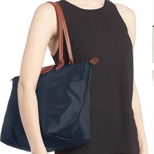 LONGCHAMP Large Le Pliage Tote (Navy Blue)